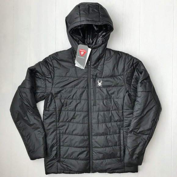 SPYDER Glissade Hoodie Puffer Jacket Coat Mens NWT - Picture 8 of 8